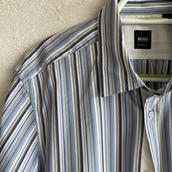 Boss Hugo Boss Men’s Striped Dress Shirt - Picture 4 of 9
